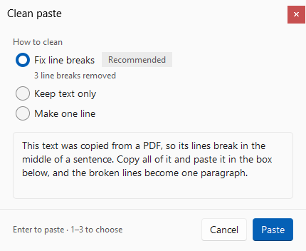PasteFit main window